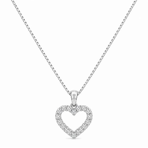 Collar Donna Oro Mujer in Oro blanco Diamante 0.04 Ct LPF13623.004 - LPF13623.004